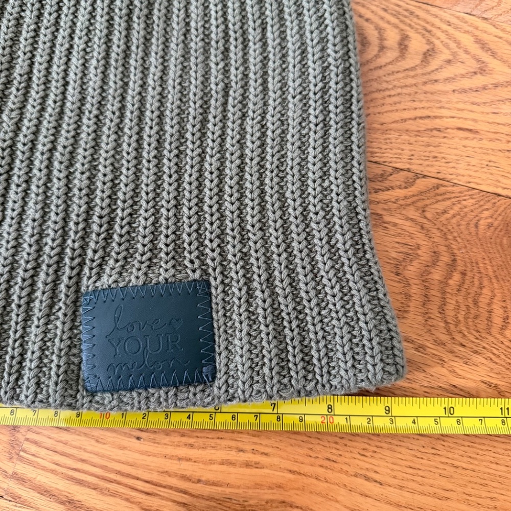 Love Your Melon Army Green Monochrome Beanie - Picture 3 of 6